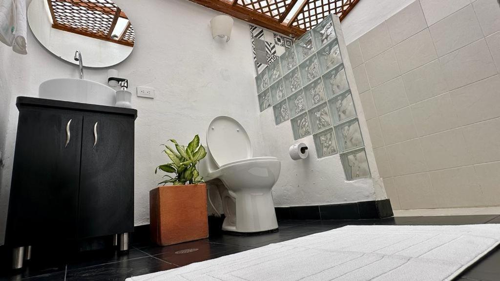 Casa Clasica Con Chimenea! Villa de Leyva Bagian luar foto